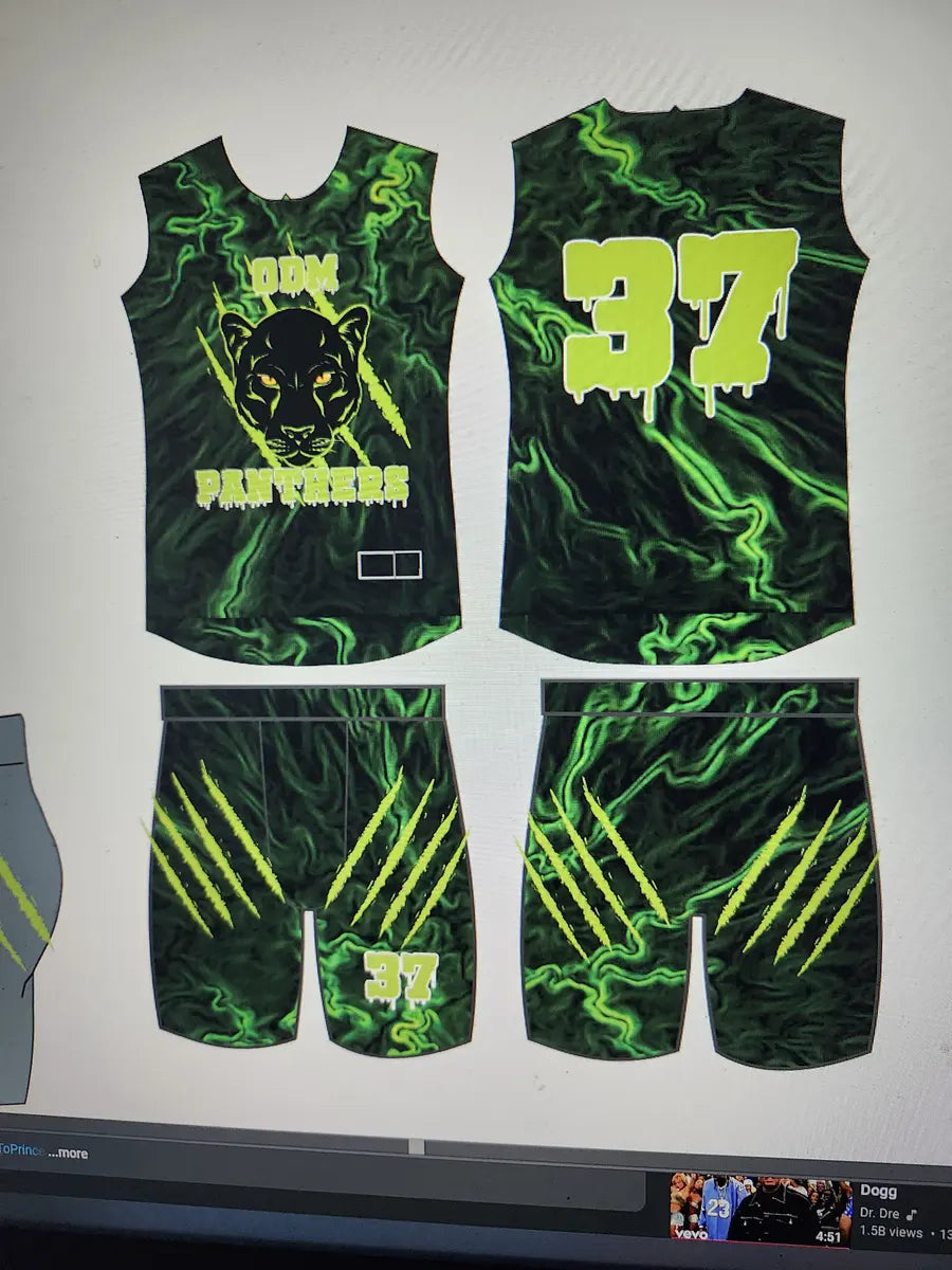 Sublimated performance apparel with vivid edge-to-edge print